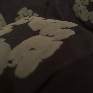 Black and Gray Crewneck Sweater with Elegant Design